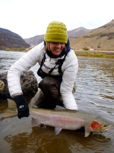 Lori-Ann with Spring Steelhead